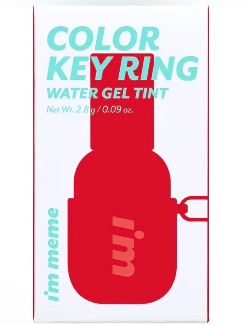 I'M MEME Color Key Ring Water Gel Lip Tint • BRAND NEW IN BOX
